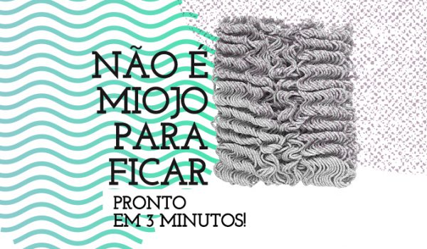 Não é miojo para ficar pronto em 3 minutos!